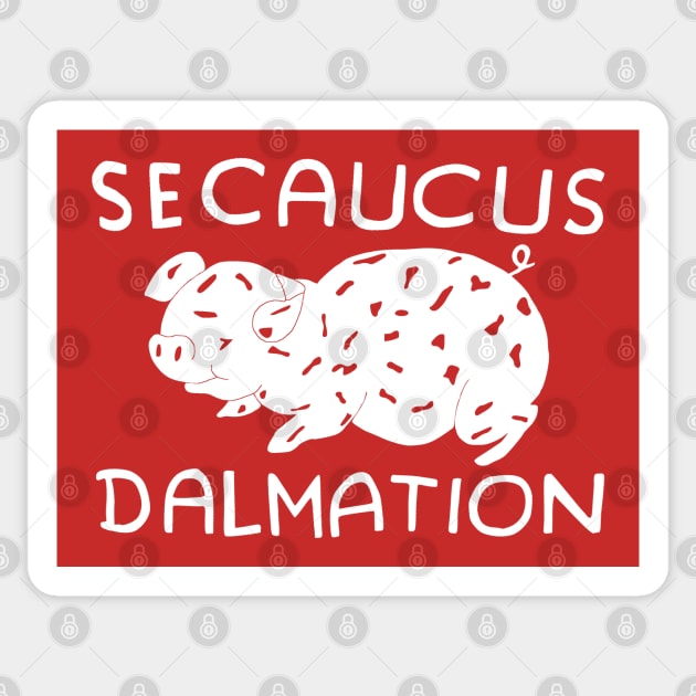 Secaucus Dalmation Sticker by retroworldkorea